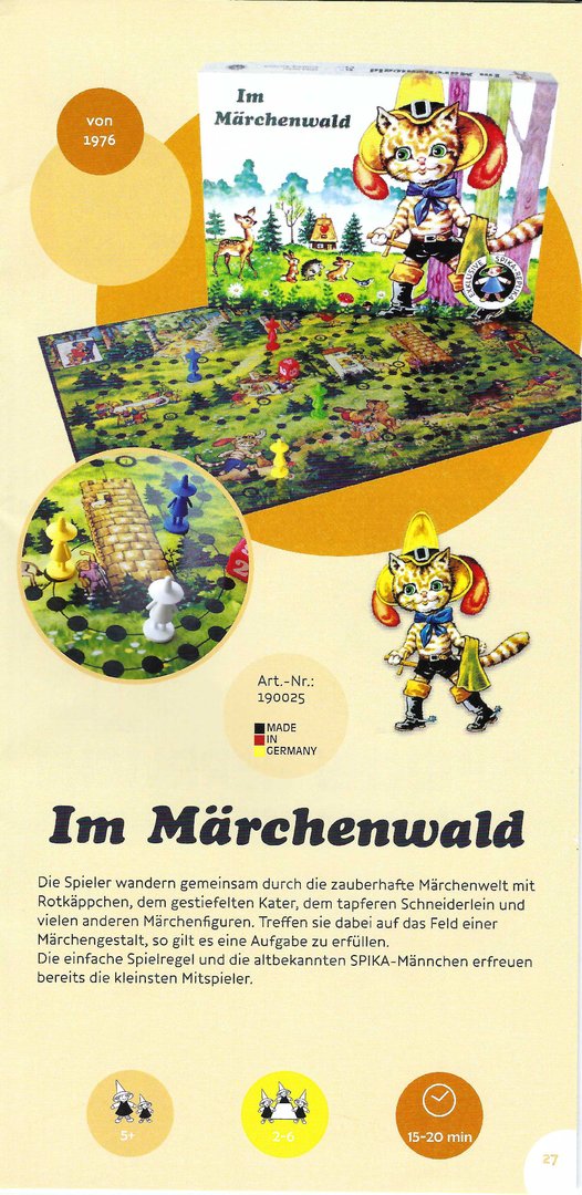 nostalgisches Würfelspiel "Im Märchenwald"